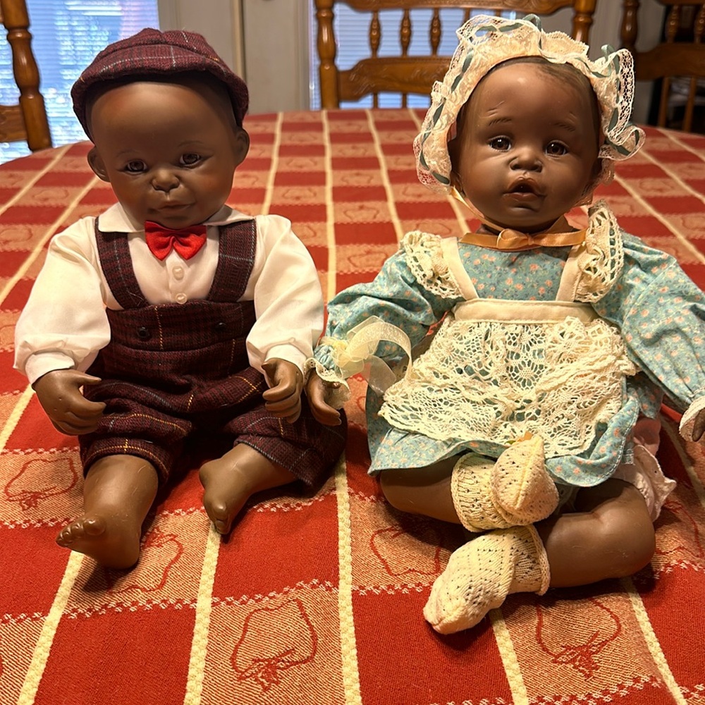 Porcelain doll set by Ashton Drake